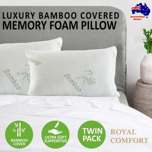 bamboo comfort memory foam pillow