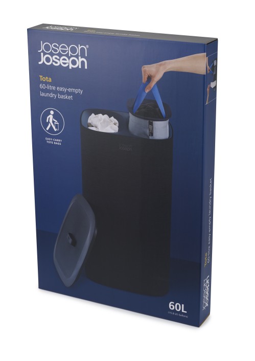 Buy Joseph Joseph Black Tota 60 Litre Black Laundry Separation